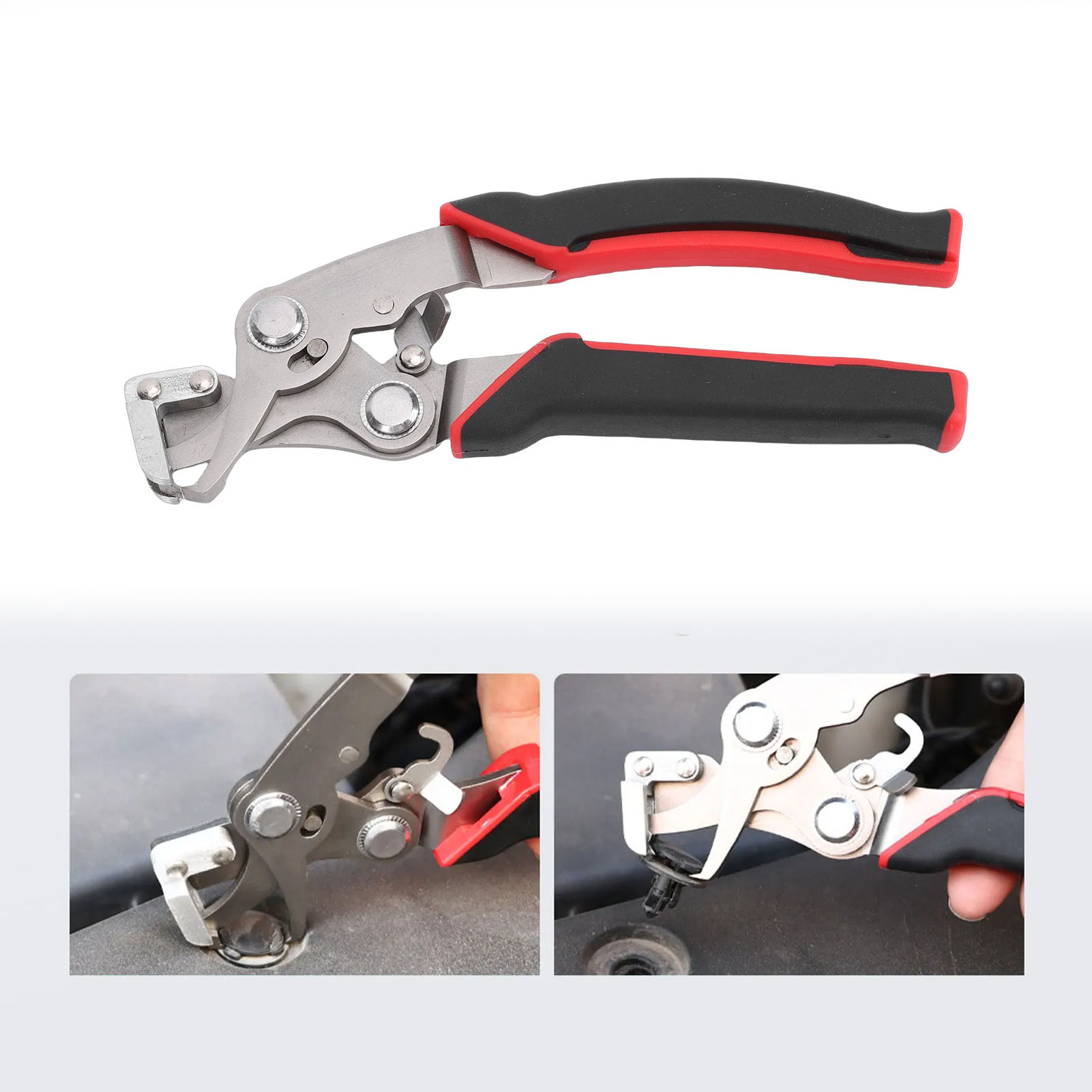 Rivet Setter Tool - 車用クランプ分解組立ツール ステンレス鋼多機能車用スナッププライヤー ファスナーリムーバー クランプリベット機械