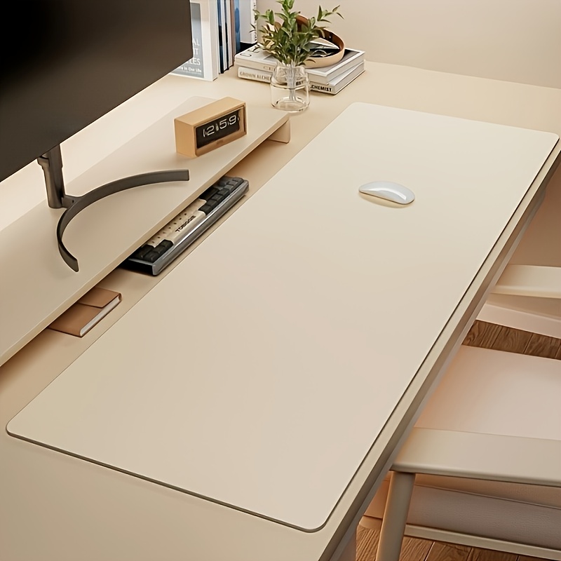 Leatherwork Desk - 1個入り大型PUレザーマウスパッド、滑り止め防水デスクパッド（オフィスまたは家庭用）、お手入れ簡単で耐久性のあるマウスパッド