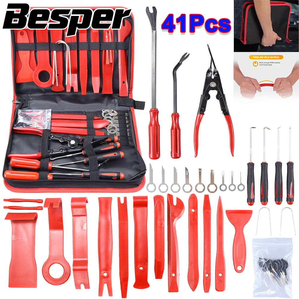 Rivet Setter Tool - 車のトリム除去ツールキット ドア/パネル/オーディオダッシュボード/プラスチックリベット/バンパー/ファスナークリップ DIY 車のパネル分解用