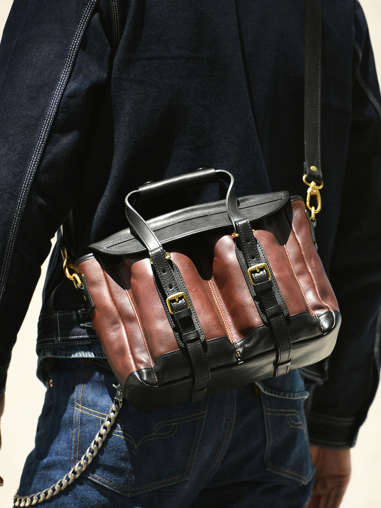 Vintage Leatherwork - ヴィンテージ高品質第一層牛革メンズハンドバッグアウトドア旅行仕事手作り本革ショルダーメッセンジャーバッグ