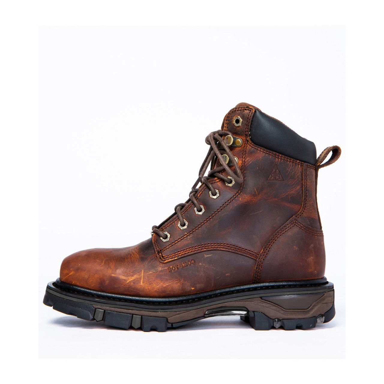 メンズ ダメージ加工 レザー ワークブーツ レースアップ 強 - Leatherwork Jobs のレビューと価格