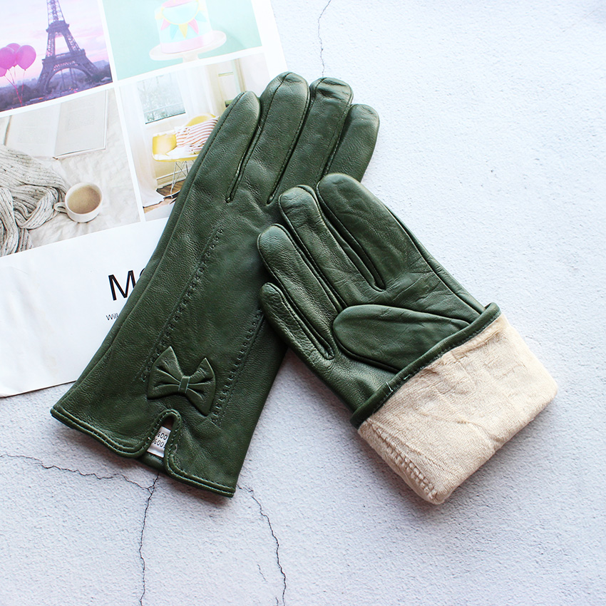 女性用シープスキンレザーグローブ,アウトドア,サイクリング, - Leather Work Winter Gloves のレビューと価格