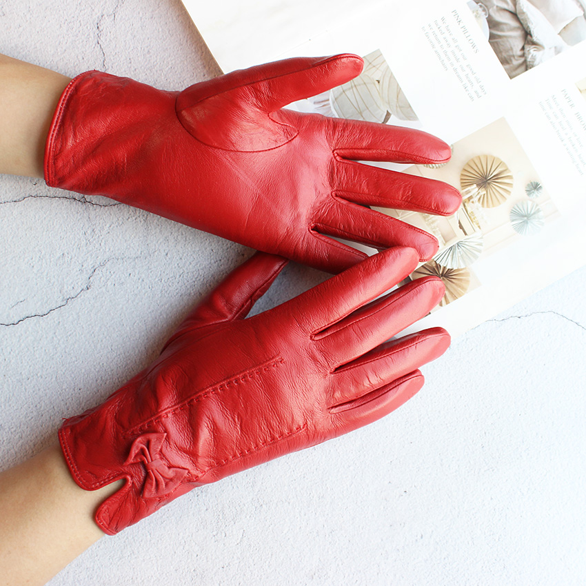 女性用シープスキンレザーグローブ,アウトドア,サイクリング, - Leather Work Winter Gloves のレビューと価格