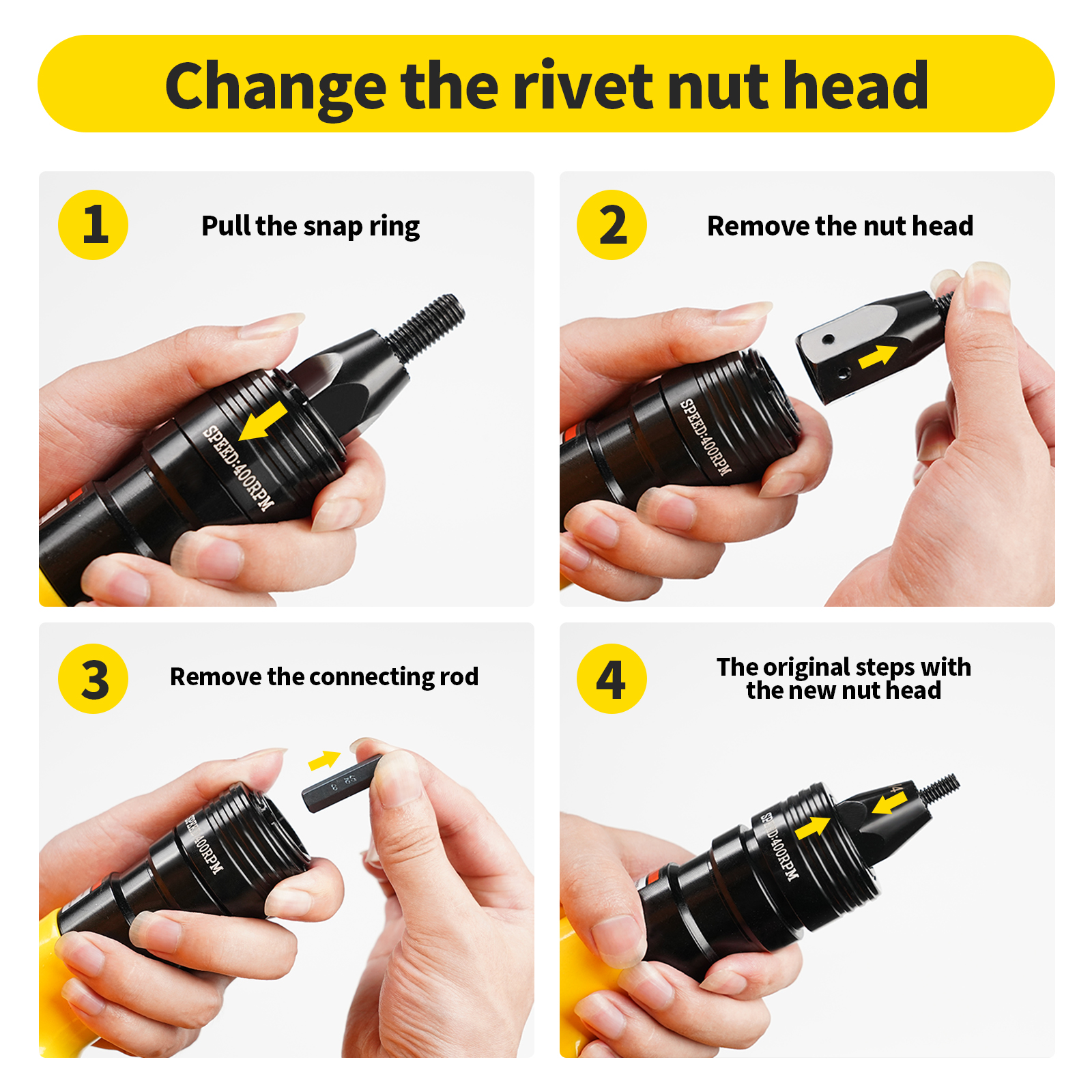 HIFESON 空気圧リベットナットガンインサートねじ込みプ - Rivet Setter Tool のレビューと価格