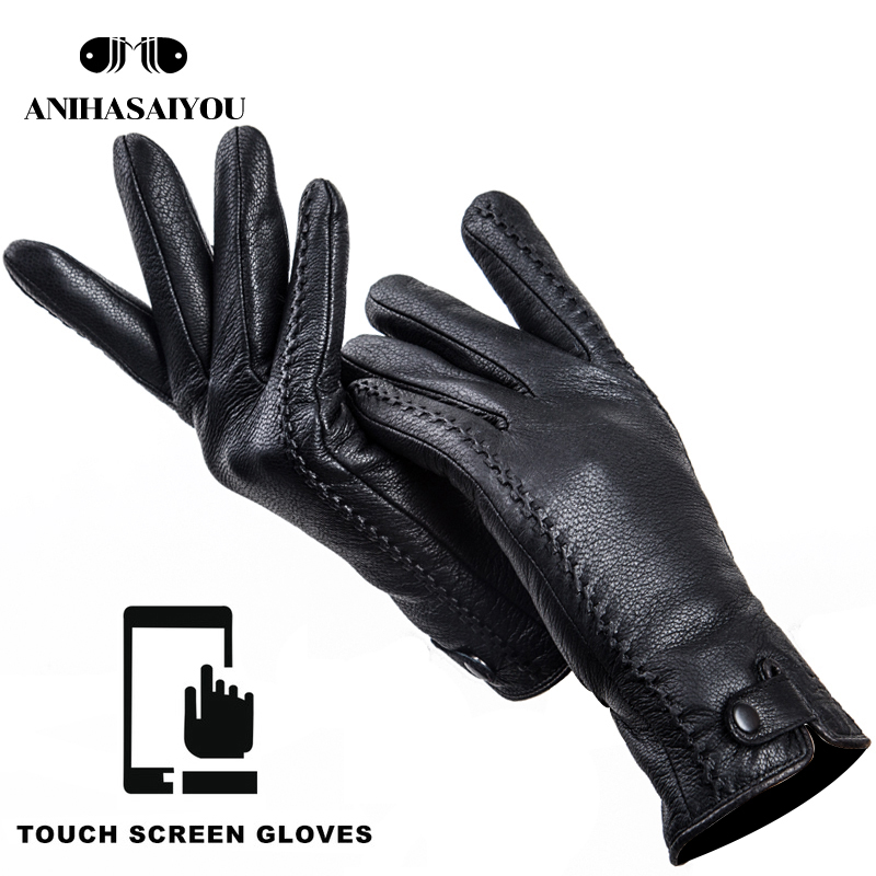 ファッションバックスキン本物の女性用革手袋、快適で暖かい女性 - Leather Work Winter Gloves のレビューと価格