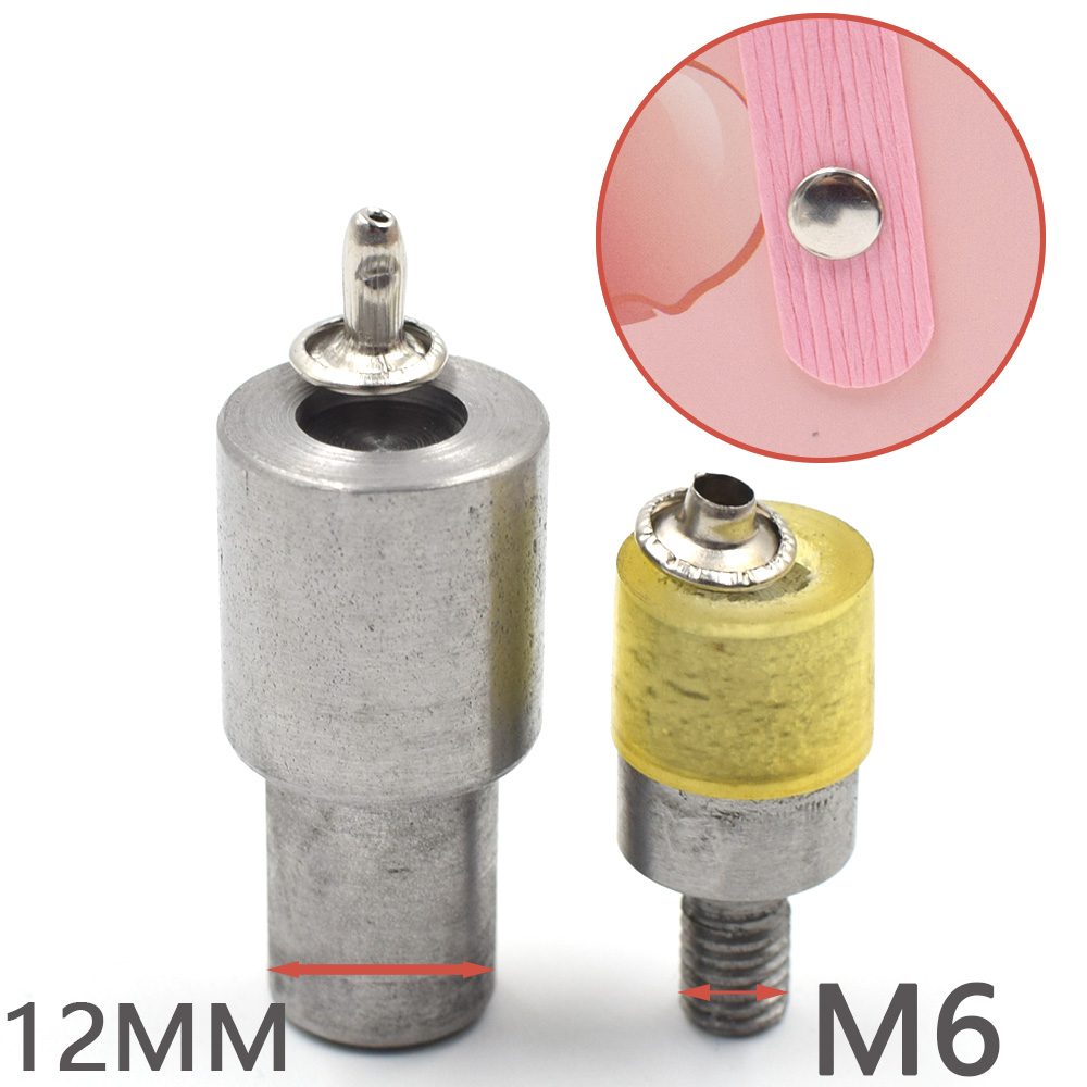 金属リベットm6/12 mm,ダブルキャップ,留め金型,革用 - Rivet Setter Tool のレビューと価格