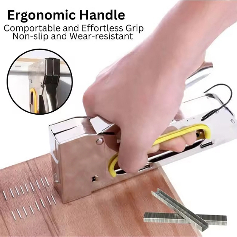 耐久性のある金属製ボディの手動ステープルガン、人間工学に基づ - Leatherwork Jobs のレビューと価格