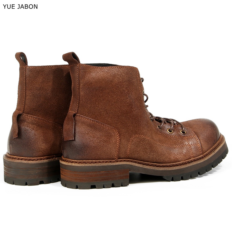 牛革製メンズアンクルブーツ、高品質ヴィンテージハンドメイド、 - Vintage Leatherwork のレビューと価格