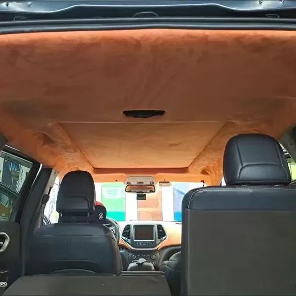 スエードレザー生地自己粘着性自動車内装ドア作業台装飾スエード - Leatherwork Vise のレビューと価格