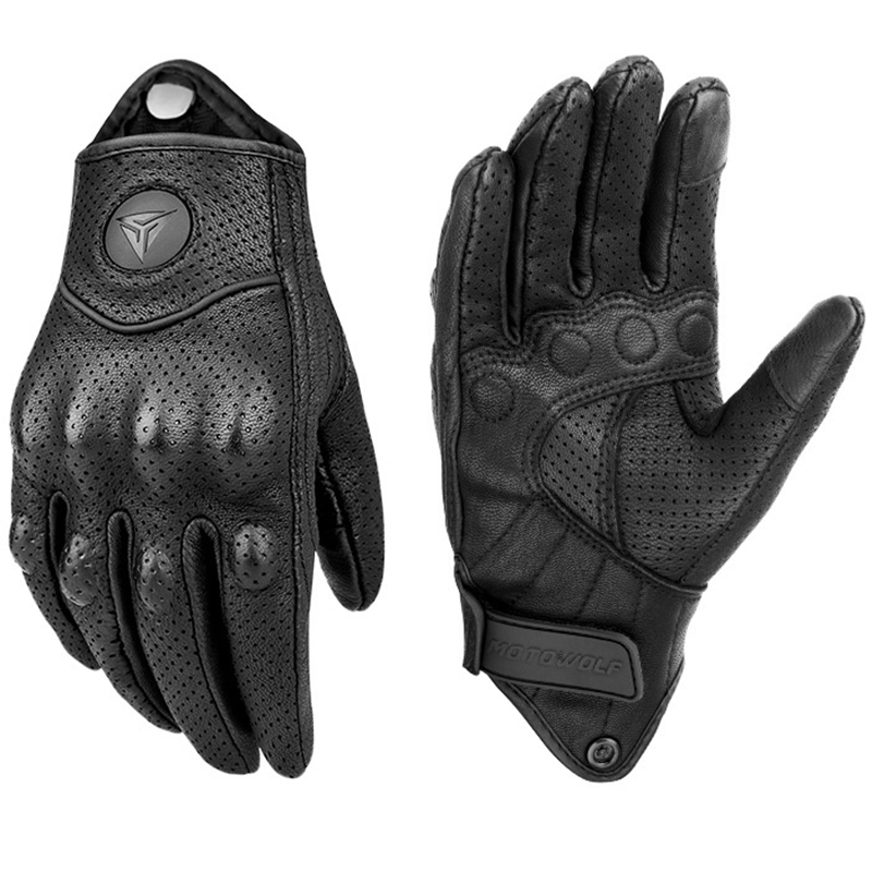 オートバイ手袋男性女性モト革カーボンサイクリング冬手袋バイク - Leather Work Winter Gloves のレビューと価格