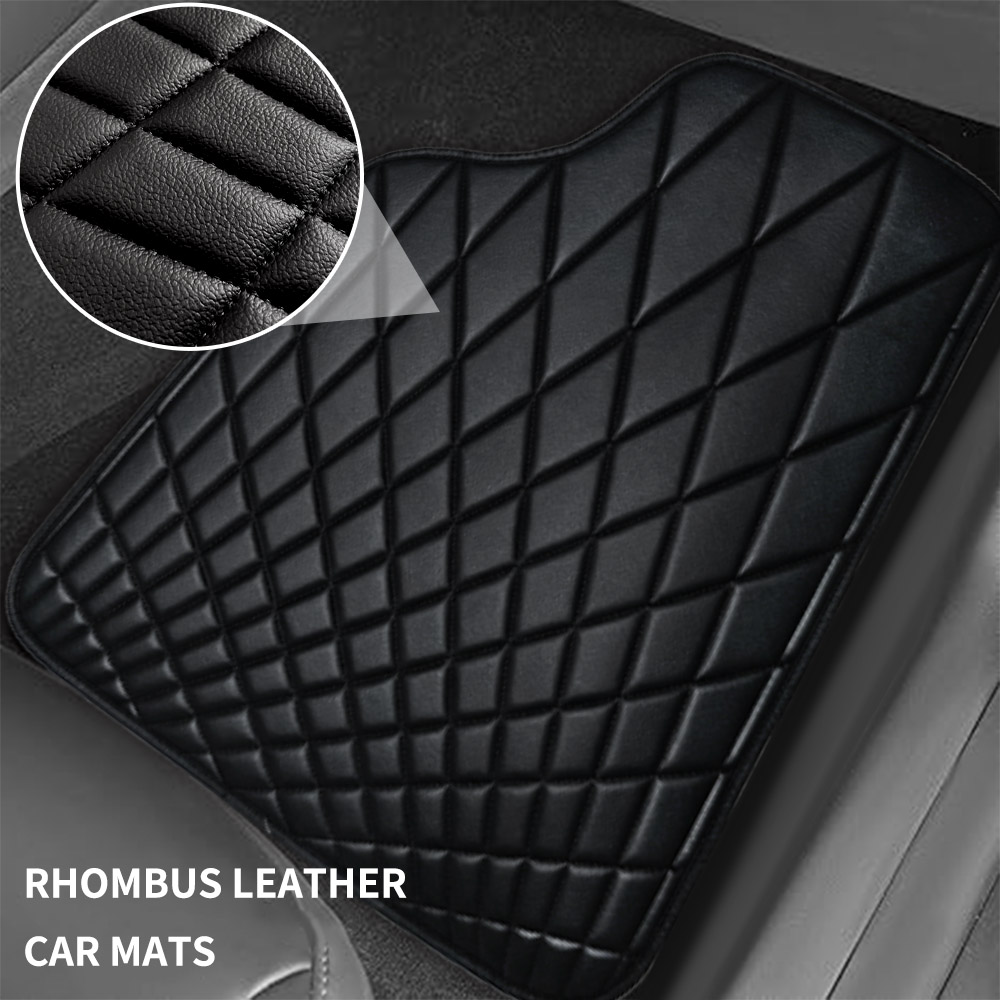 CAR PASS ユニバーサル 5ピース レザー製カーフロア - Leatherwork Drawing のレビューと価格