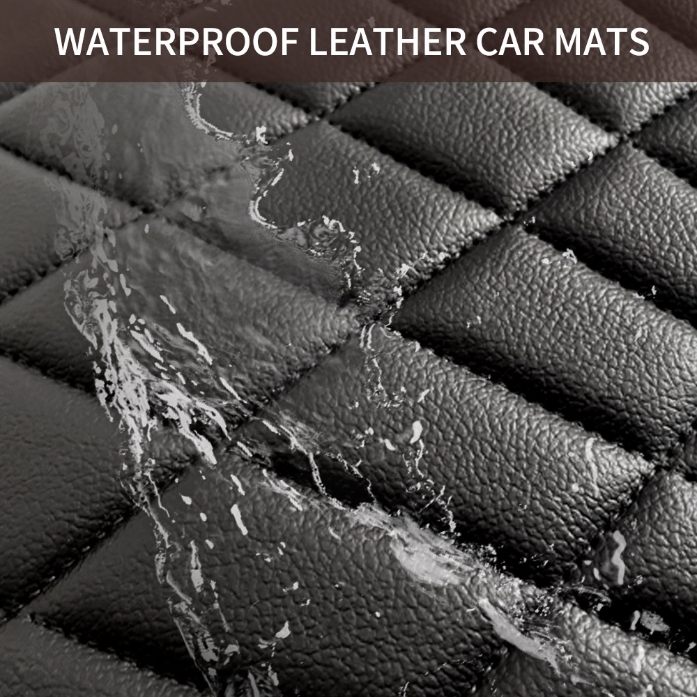 CAR PASS ユニバーサル 5ピース レザー製カーフロア - Leatherwork Drawing のレビューと価格