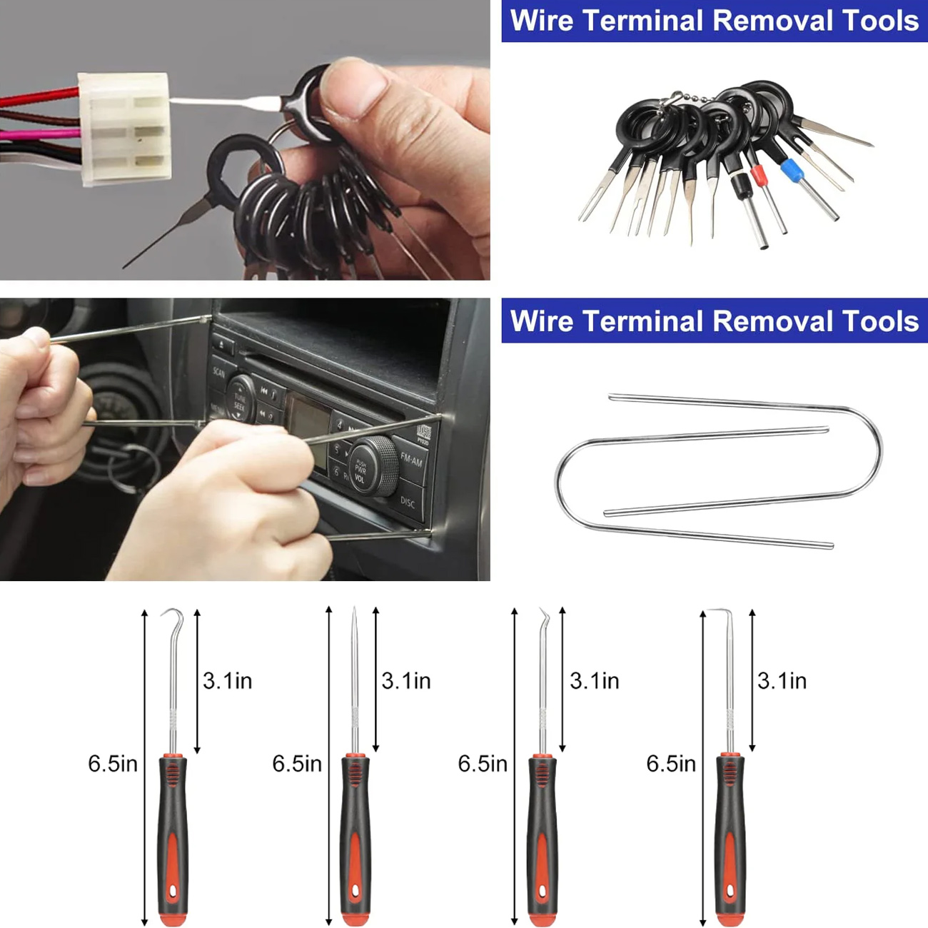車のトリム除去ツールキット ドア/パネル/オーディオダッシュ - Rivet Setter Tool のレビューと価格