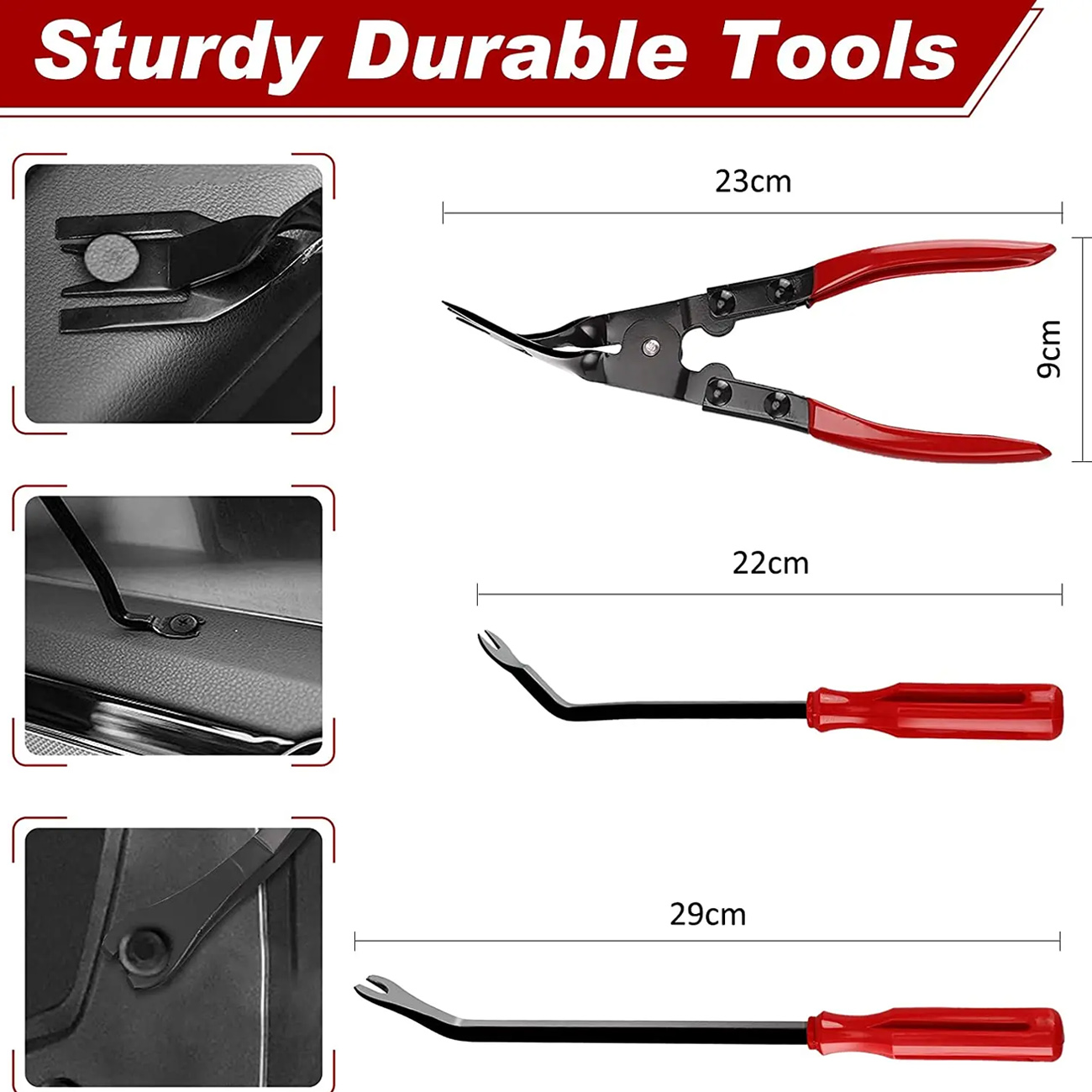 車のトリム除去ツールキット ドア/パネル/オーディオダッシュ - Rivet Setter Tool のレビューと価格