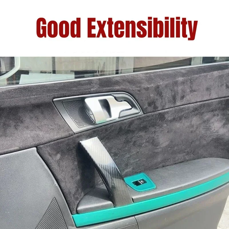 豪華なスエード自己粘着革スエード生地ベルベットの布車の内装修 - Leatherwork Vise のレビューと価格