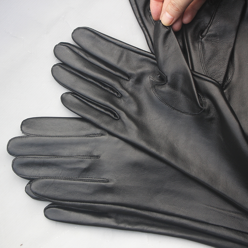 カスタマイズメンズ手袋本革エクストラロングストレートスタイル - Leather Work Winter Gloves のレビューと価格