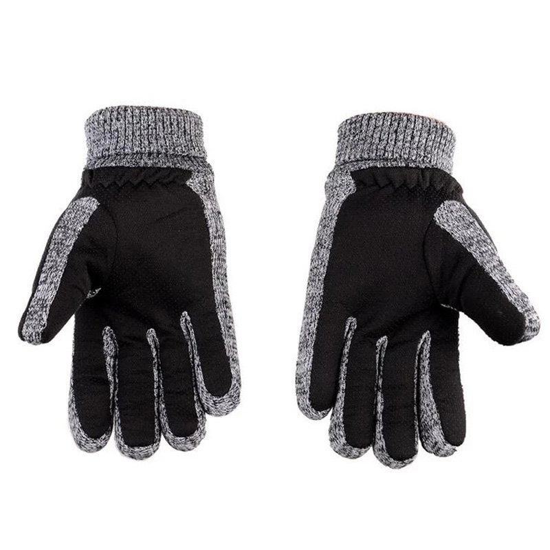 高品質のピジョンスキンニットウールグローブ冬用厚手のフリース - Leather Work Winter Gloves のレビューと価格