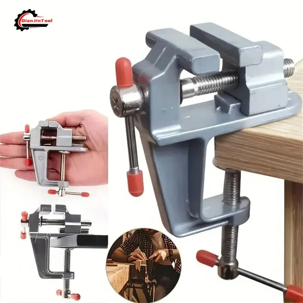 ミニテーブルクランプバイス 小型ベンチ アルミ製デスクトップ - Leatherwork Vise のレビューと価格