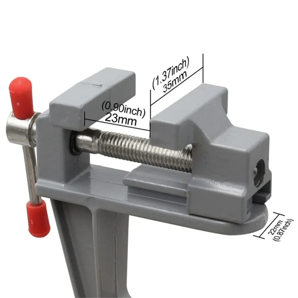 ミニテーブルクランプバイス 小型ベンチ アルミ製デスクトップ - Leatherwork Vise のレビューと価格