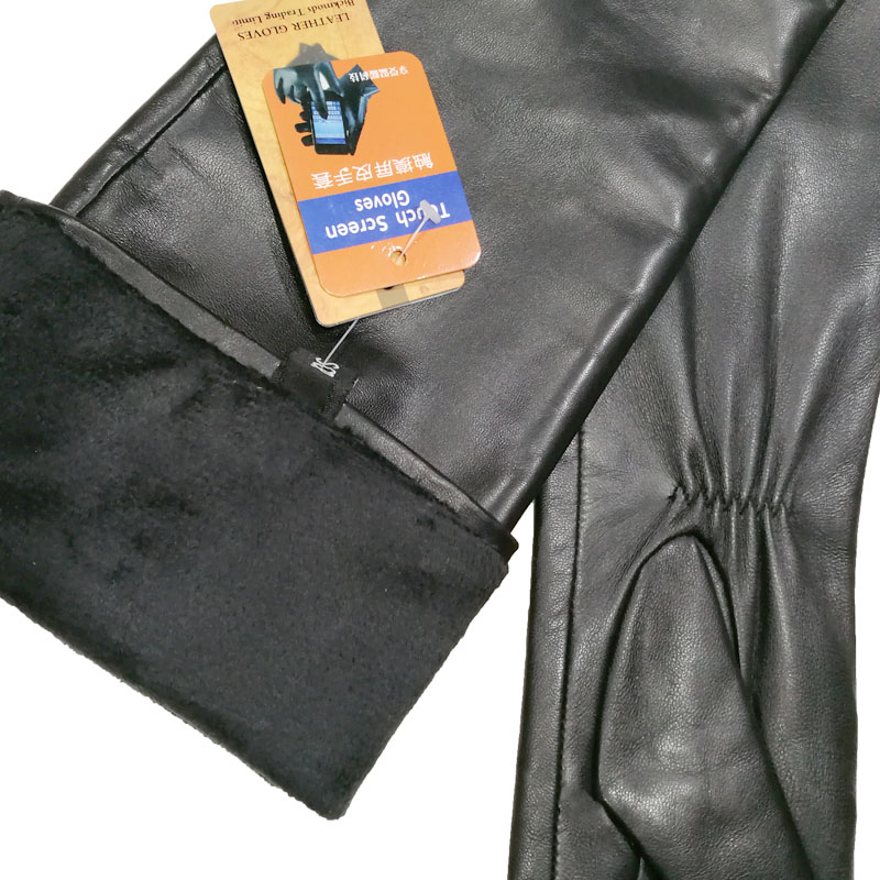 レディースロングシープスキン手袋 タッチスクリーン対応レザー - Leather Work Winter Gloves のレビューと価格