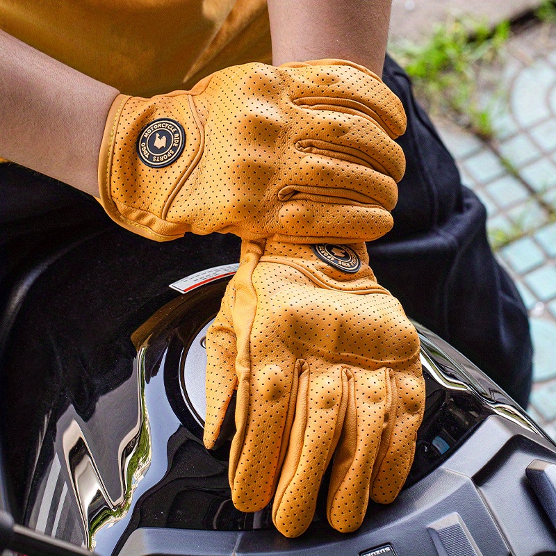 オートバイグローブ 防風・防水レザー メンズライディンググロ - Leather Work Winter Gloves のレビューと価格