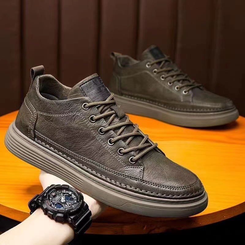 2025年春秋 カジュアルレザーシューズ キッチンシェフ用滑 - Leatherworking Leveling のレビューと価格