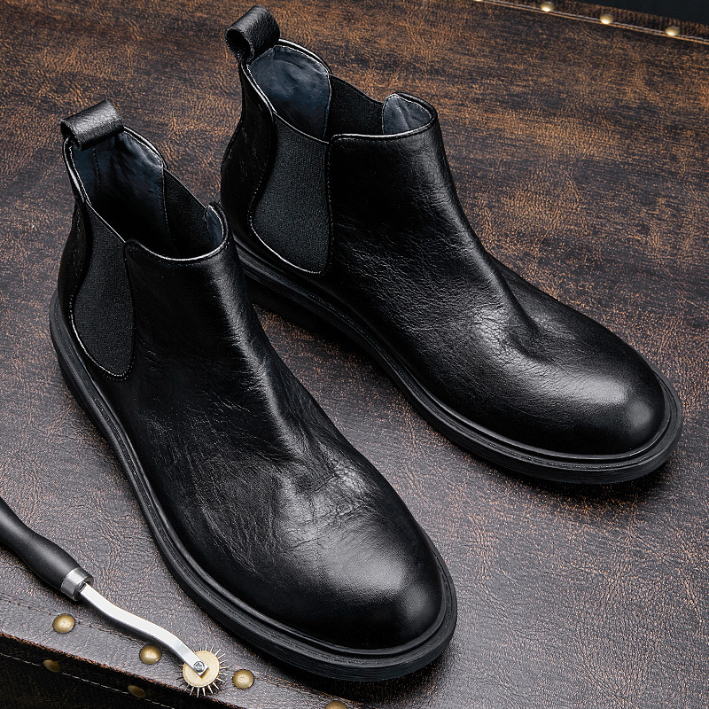 メンズ秋用バイクブーツ |   本革ヴィンテージコンフォート - Vintage Leatherwork のレビューと価格