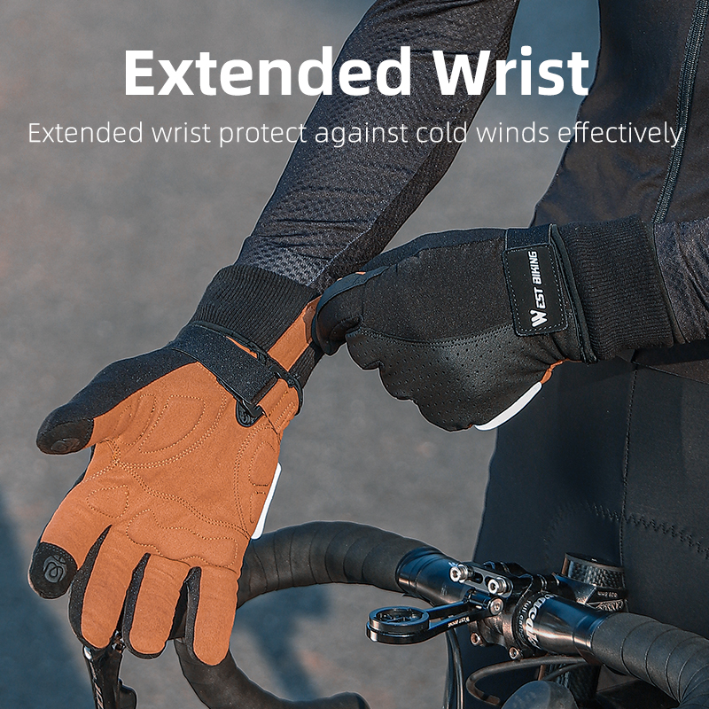 西バイク冬暖かいサイクリング手袋屋外スキー MTB バイクオ - Leather Work Winter Gloves のレビューと価格