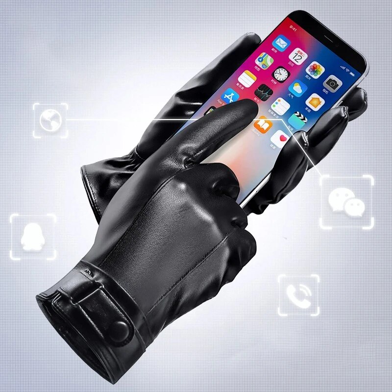 冬用サイクリング手袋メンズオートバイ冬用屋外防水防寒パイル厚 - Leather Work Winter Gloves のレビューと価格