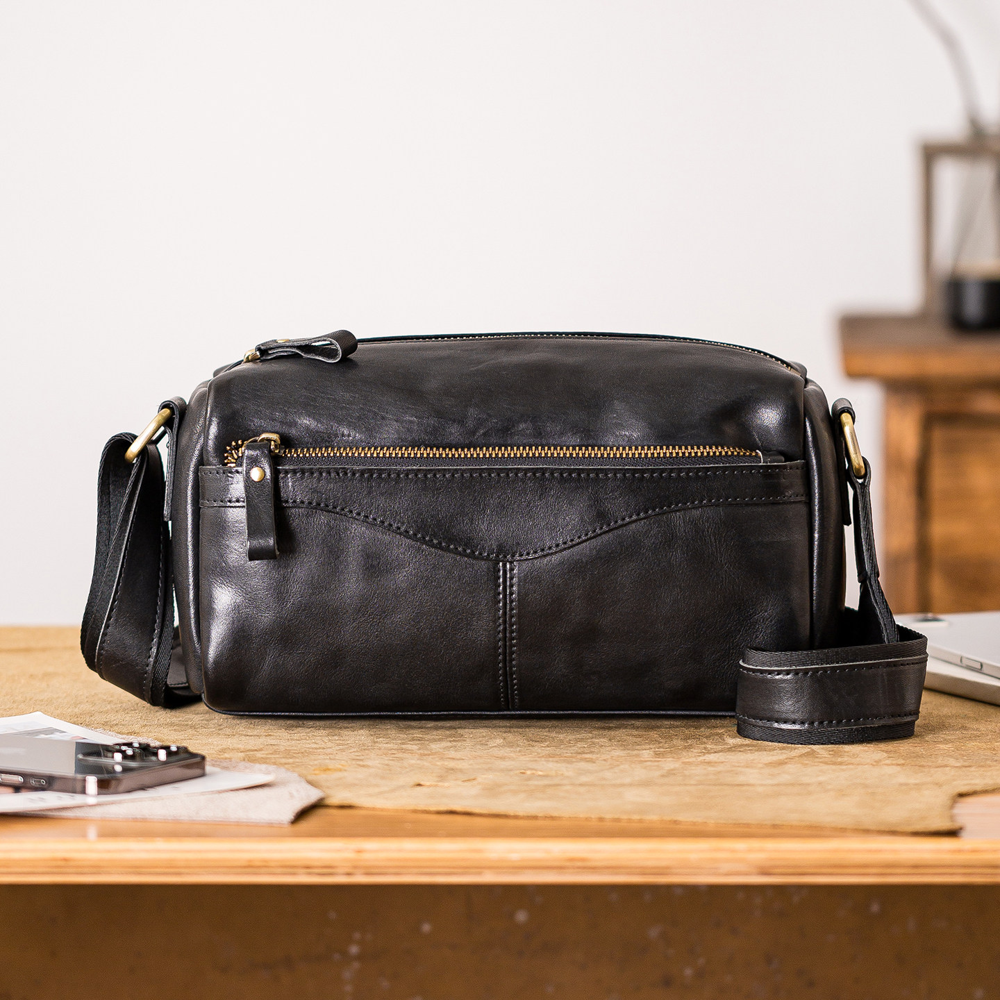 PNDME オーガナイザーによる手作りヴィンテージ本革メンズ - Vintage Leatherwork のレビューと価格
