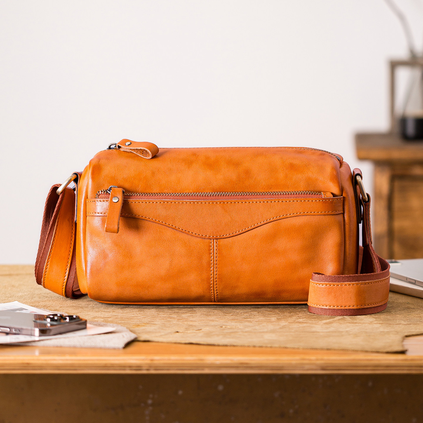 PNDME オーガナイザーによる手作りヴィンテージ本革メンズ - Vintage Leatherwork のレビューと価格
